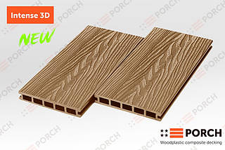 Терасна дошка Porch Intense 3D колір Teak 150*24*3000-4000 мм