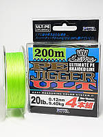 Шнур плетеный Diwa Ultimate PE Jigger Braided Line 200м. 0.12мм.