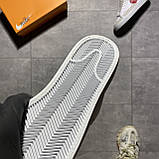 Чоловічі / жіночі кросівки Nike Blazer Mid '77 White Red Sketch, унісекс білі шкіряні кросівки найк блейзер мід, фото 9