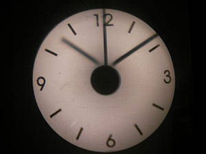 Годинник проекційний прозорий 18х18 см