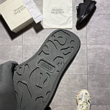 Жіночі кросівки Alexander McQueen Total Black Metal, чорні шкіряні кросівки александр макквін, фото 8