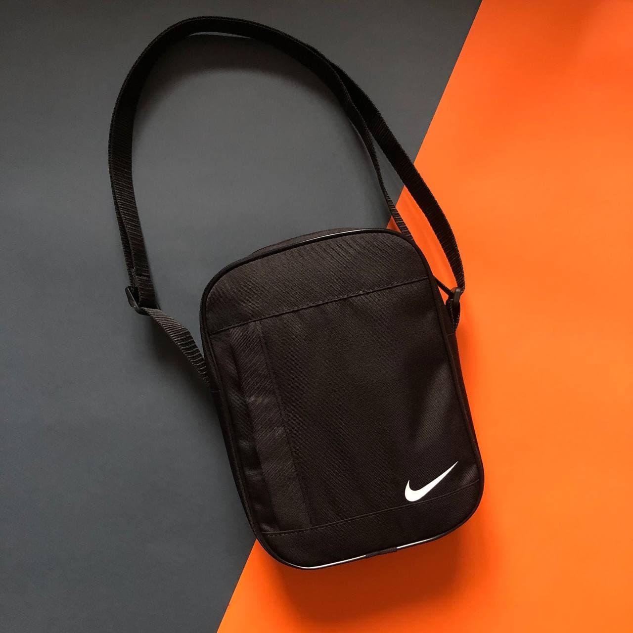 Барсетка Nike чорна чоловіча Сумка через плече Найк Сумка Nike - фото 1 - id-p1571028489