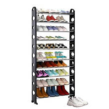 Стійка підставка органайзер для зберігання взуття Shoe Rack 10 полиць