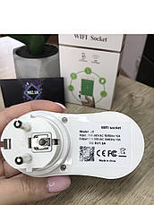 Розумна розетка WIFI socket + USB Розетка з дистанційним управлінням, фото 3