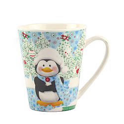 Новорічна чашка Пінгвін у шапці