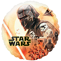 Фольгированный шарик Anagram 18"(45 см) Круг Звездные войны Восхождение Скайуокера (две разные стороны)