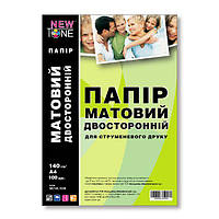 Фотобумага NEWTONE Матовая двухсторонняя 140Г/м кв, А4, 100л (MD140.100N)