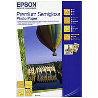 Фотопапір Epson Premium Semiglossy Photo Paper 251 г/м2, 10 x 15 см, 50 л. (C13S041765)