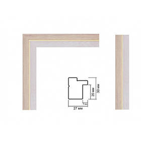 Багетна рамка для картини Бежева 40*50 см DM2730-19156-2 Origami Baget