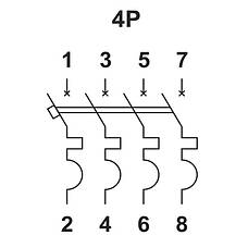 Автоматичний вимикач ВА 1-63 4,5kA 32A 4P С Electro, фото 5