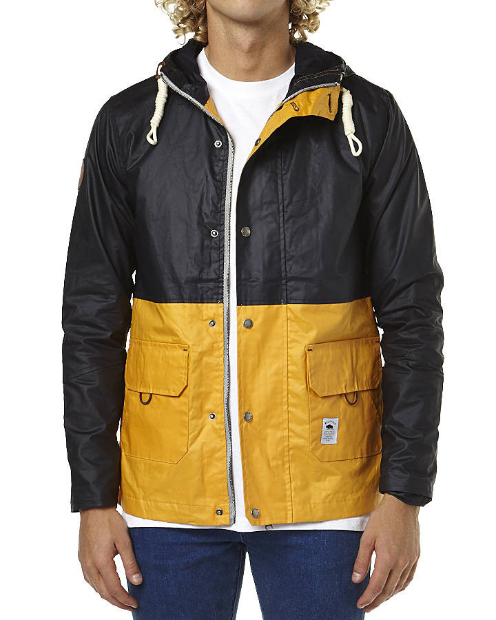 Парка куртка Bellfield — Tannum Black/Yellow 2 (чоловіча) Весна-Осінь