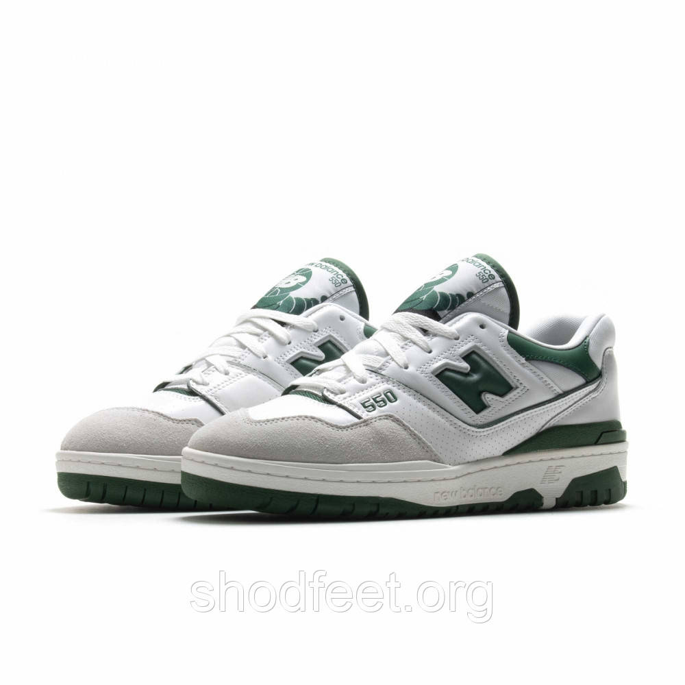 Кросівки New Balance 550 White Green, фото 1