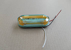Ліхтар габаритний (жовтий) LED 24V з підсвічуванням борту (TEMPEST) TP 97-27-87