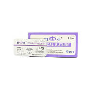 ПГА RT-med USP 4/0 (EP 1,5) зі звор. ріж. голкою 19мм 3/8 кола