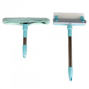 Швабра щітка скребок для миття вікон Multipurpose Squeegee 2 насадки 2 ручки