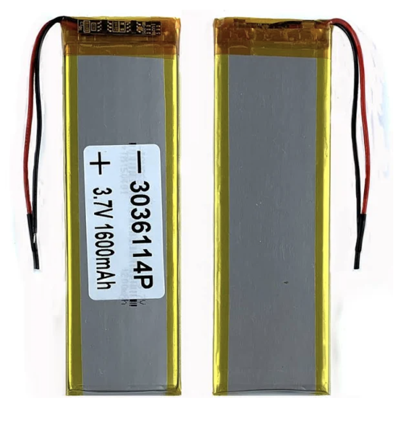 Акумулятор універсальний 3036114P 97 х 30 х 3 мм, 1600 mAh 3.7 V,