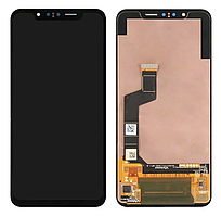 Дисплей (екран) для LG G810 G8s ThinQ + тачскрін, чорний, OLED, оригінал (Китай) з передньою панеллю, Mirror
