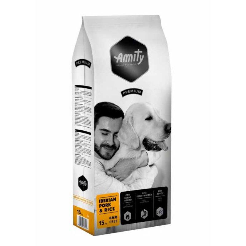 Amity Dog Adult Iberian Pork and Rice - сухий корм Аміті зі свининою та рисом для собак усіх порід - 3 кг