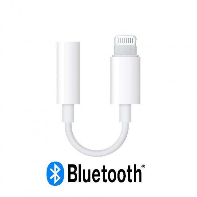 Аудіоадаптер AUX(3,5) Lightning/Hybrid MFI Bluetooth J-002 для моделей без 3.5 мм роз'єму під навушники