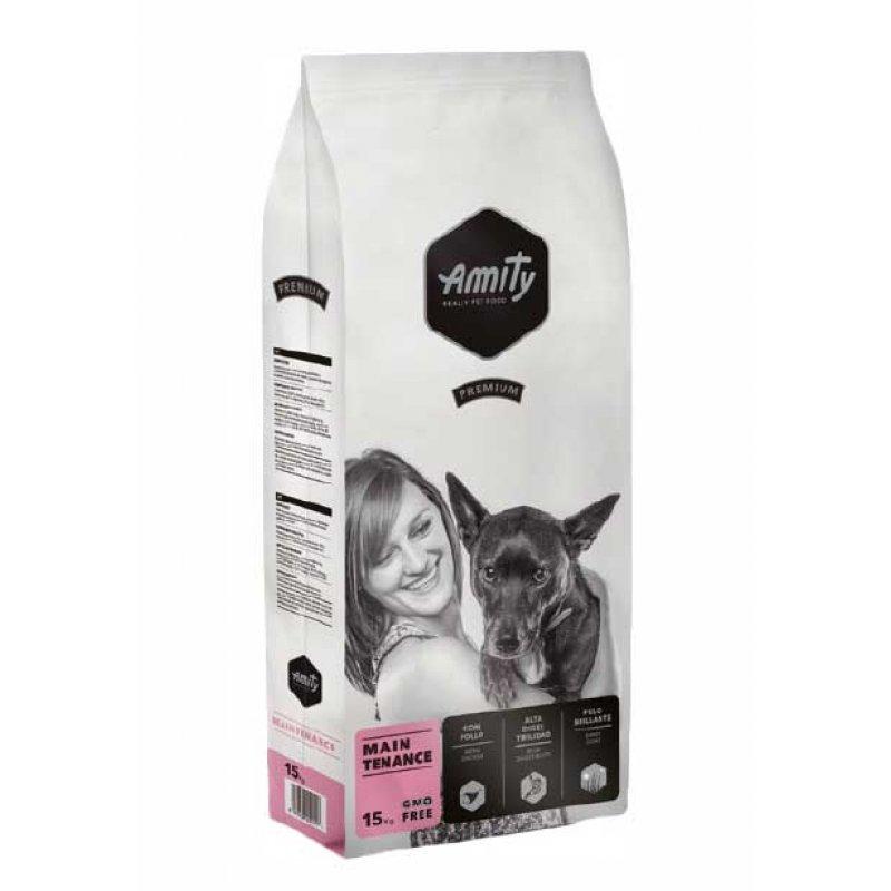 Amity Dog Adult Maintenance - сухий корм Аміті мікс м'яса для собак усіх порід - 15 кг