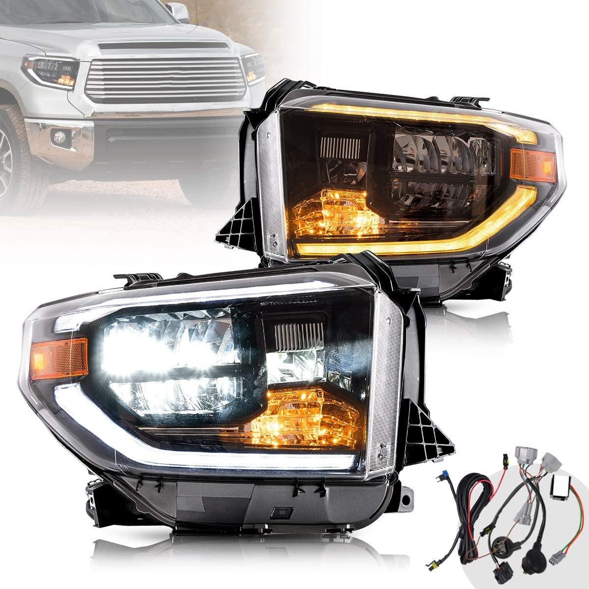 Передні фари Toyota Tundra (14-19) тюнінг Full Led оптика (V2), фото 1