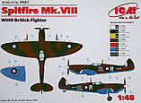 Пластикова модель 1/48 ICM 48067 британський винищувач Spitfire Mk.VIII, фото 2
