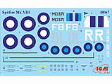 Пластикова модель 1/48 ICM 48067 британський винищувач Spitfire Mk.VIII, фото 3