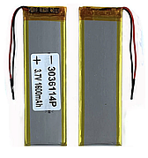 Акумулятор універсальний 3036114P 97 х 30 х 3 мм, 1600 mAh 3.7 V,