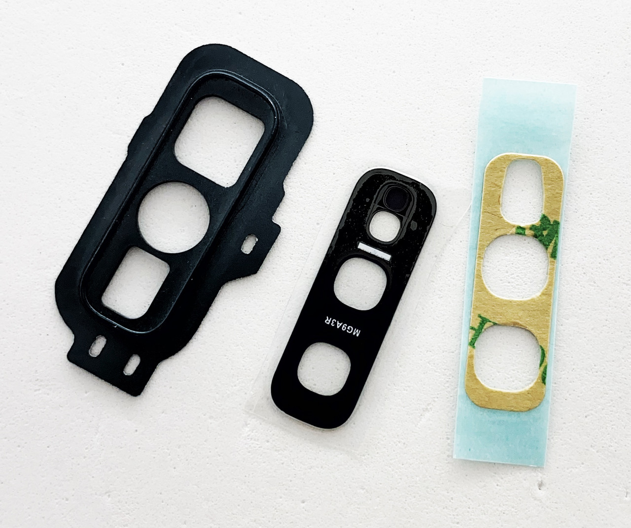 Скло камери Samsung G970 Galaxy S10e, з рамкою чорного кольору, Prism Black