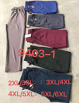 KENALIN 9403-1 штани кольорові бавовна (2XL-3XL, 3XL-4XL, 4XL-5XL, 5XL-6XL)