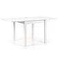 Квадратний розкладний обідній стіл Halmar Gracjan 80-160х80 см білий для кухні на чотирьох ніжках, фото 2