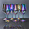 Набір келихів для вина Bohemia Crystalex Tulipa optic 550 мл райдуга 40894/36, фото 3