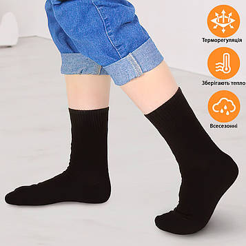 Термошкарпетки "Аляска" р 34-41 Чорні махрові шкарпетки жіночі теплі (термошкарпетки жіночі) (ST)