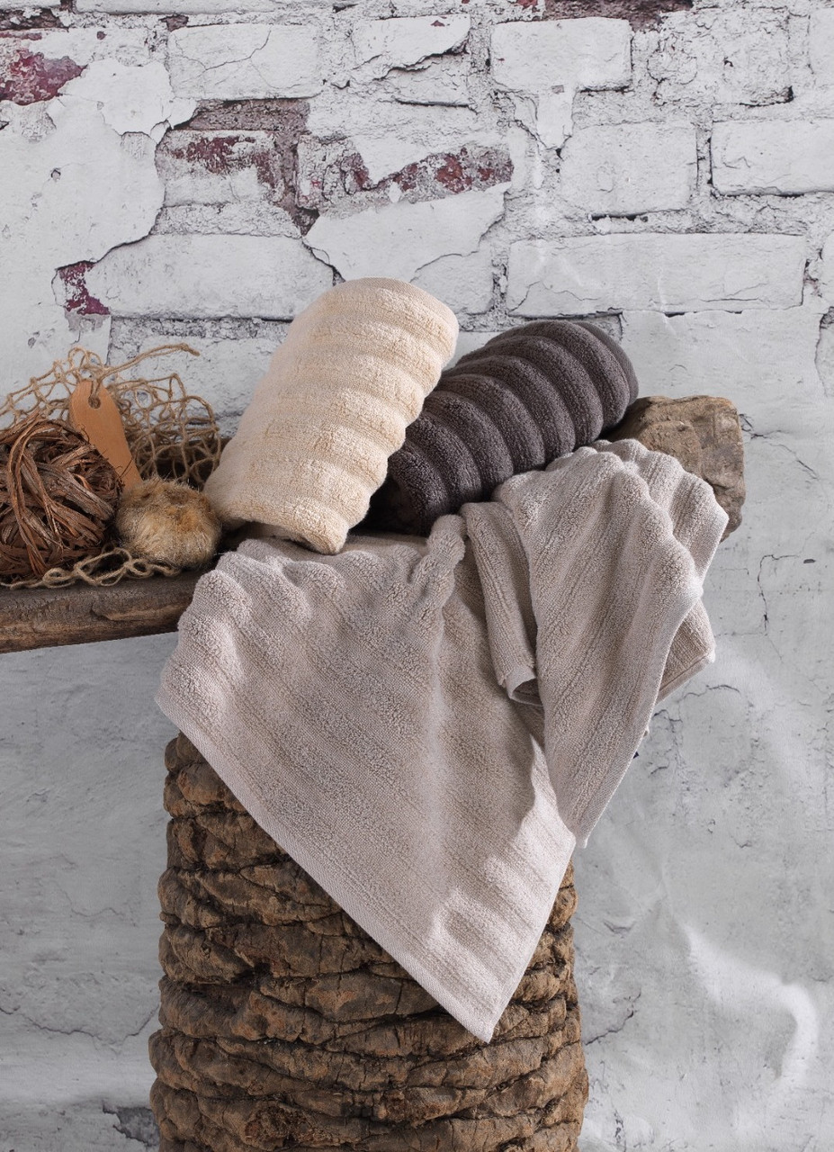 Рушники махрові Туреччина Cestepe Premium Ezgi Brown 600 g/m2 100% бавовна, фото 1