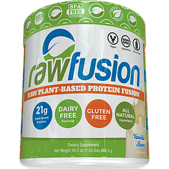 Рослинний протеїн SAN Rawfusion 460 грам vanilla bean