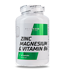 Цинк, Магній б6 Progress Nutrition ZMB 60 капсул