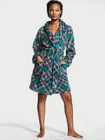 Короткий тёплый халат р.XS-S Victoria's Secret Short Cozy Robe