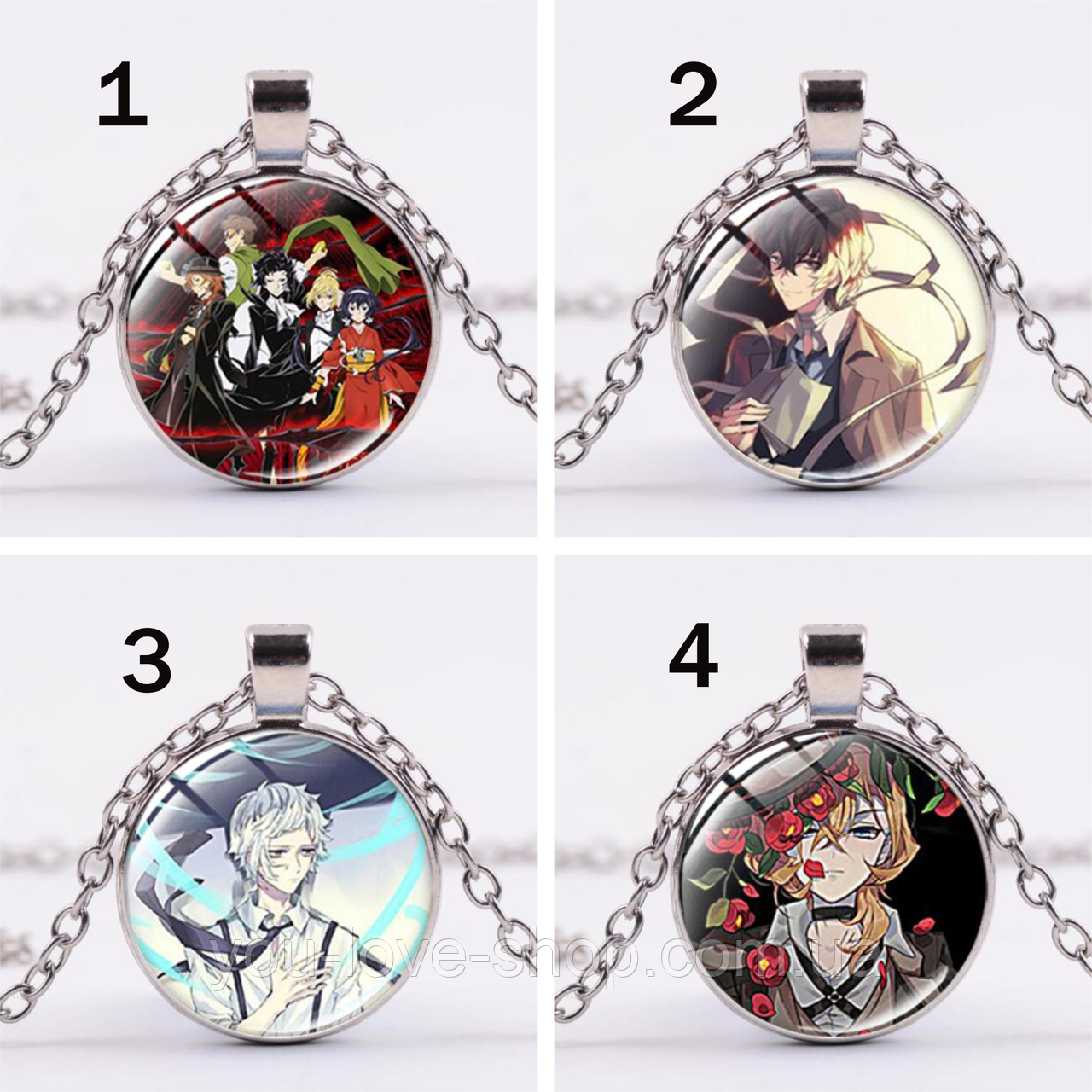 Кулон Bungo Stray Dogs/ Проза бродячих псів 1-9 - обери свій кулон