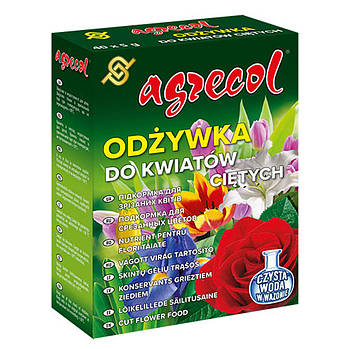 Підживлення для зрізаних квітів (упаковка 40шт*5г) AGRECOL