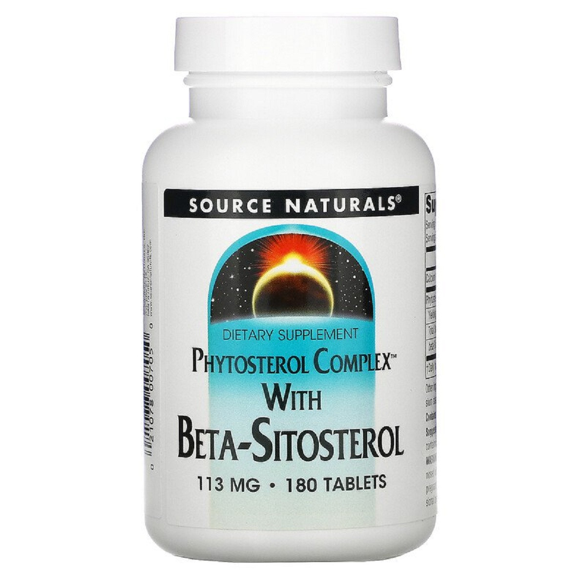 Бета-Ситостерол 113мг, Source Naturals, 180 таблеток