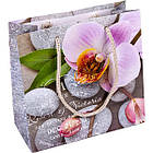 Пакет подарунковий чашка Орхідеї 16х16х7 см арт.2018, фото 4