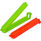 Набір застискачів для пакетів 5шт Color 11х1,4х1,2см арт. X3-71, фото 3