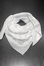 Хустка палантин шарф жіночий білий, Хустки на голову в храм Святковий хустку 90/90
