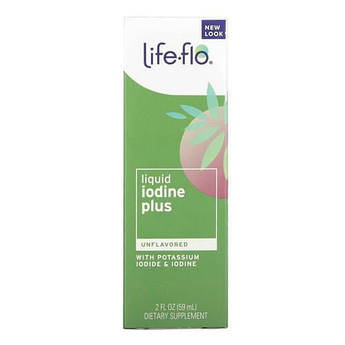 Рідкий йод плюс, з йодидом калію та йодом, Life-flo Liquid Iodine Plus 59 мл (термін 7.24)