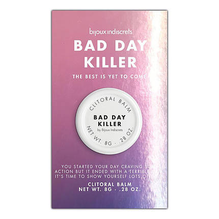 Бальзам для клітора Bijoux Indiscrets Bad Day Killer (Насолоджуйся кожним днем), розігріваючий, фото 3