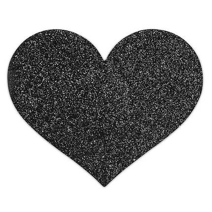 Прикраси на соски Bijoux Indiscrets - Flash Heart Black, фото 2