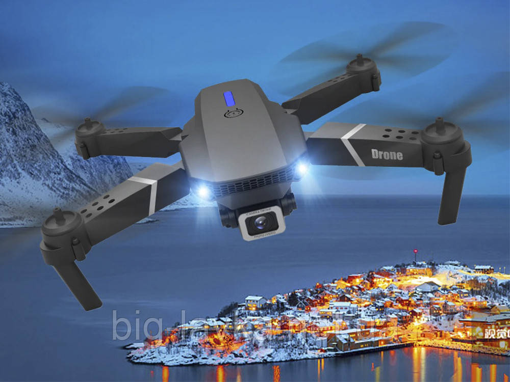 Квадрокоптер E525 HD FPV Wi-Fi Чорний
