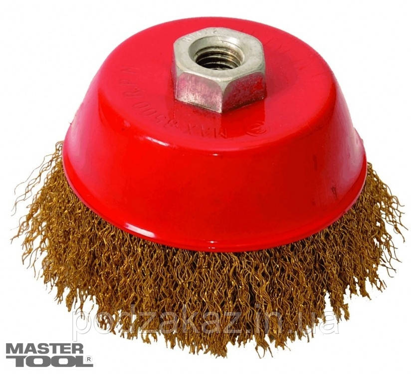 Щітка торцева 85 мм із рифленого дроту для КШМ Master Tool 19-7108 HLZ