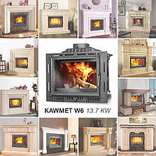 KAWMET W6 - камин в интерьере 20