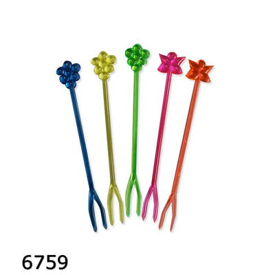 Шпажка-вилочка пластикова Квітка 8,5 см 1000 шт